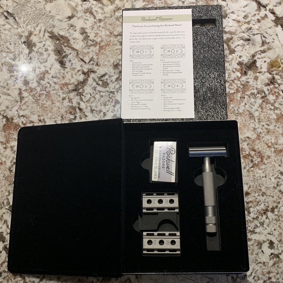 SOLD - Rockwell S6 Stainless Safety Razor - Picture 2 of 3